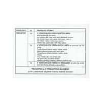 Pravopis i/y po tvrdé a měkké souhlásce (č.32) - karta A6 PVC