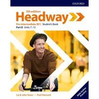 New Headway Fifth Edition Pre-Intermediate ( B1 ) - Part B Units 7-12 Student's Book 