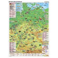 Deutschland im Überblick, 120 x 160cm, nástěnná mapa