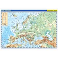 Evropa - školní fyzická nástěnná mapa + 20ks mapek 1360x960mm