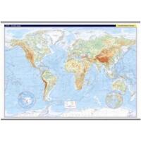 Svět - příruční mapa - fyzická a politická mapa - oboustranná