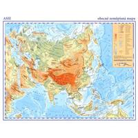 Asie - příruční mapa - obecně zeměpisná