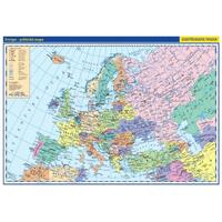 Evropa - nástěnná politická mapa (státy a území) + 20 ks mapek  1360x960mm