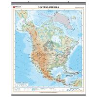 Severní a Střední Amerika - obecně zeměpisná nástěnná mapa , 960x1360mm