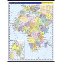 Afrika - politická nástěnná mapa, 1:10 000 000 , 960x1265mm