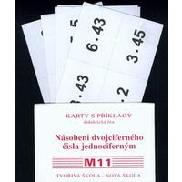 Sada kartiček M11 - Násobení dvojciferného čísla jednociferným