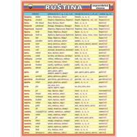 Ruština - nepravidelná slovesa (tabulka 1xA5)