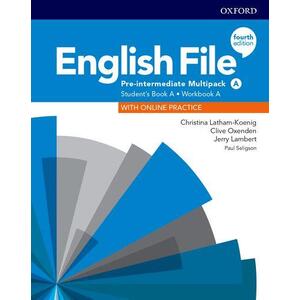 English File Fourth Edition Pre-Intermediate - Multipack A with Student Resource Centre Pack