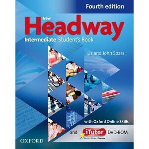 New Headway Fourth Edition Intermediate - Student´s Book with iTutor DVD-ROM+Online Skills / DOPRODE