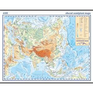 Asie - nástěnná mapa obecně zeměpisná (fyzická) + 20 mapek  1360 x 960 mm