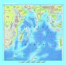 Tichý a Indický oceán - nástěnná obecně zeměpisná mapa 1:15 000 000, 1360x960mm