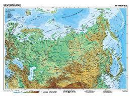 Severní Asie - nástěnná obecně zeměpisná mapa 1:5 000 000, 960x1360mm / DOPRODEJ