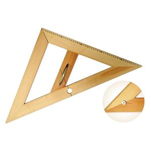 Rovnostranný trojúhelník dřevěný 45* s magnetem, délka 50 cm