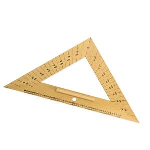Rovnostranný trojúhelník dřevěný 45* s úhloměrem, délka 50 cm