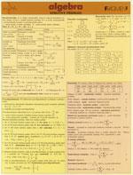 Algebra - stručný přehled  TABULKA A4  /  DOPRODEJ