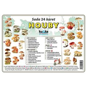 Houby - (sada 24 karet A7)