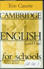 Cambridge English for schools One - kazeta / DOPRODEJ