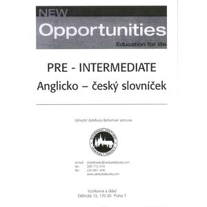 New Opportunities Pre-Intermediate - anglicko-český slovníček